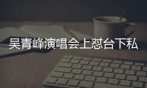 脸就吴青台下看到你的下去上怼私生峰演粉唱会唱不