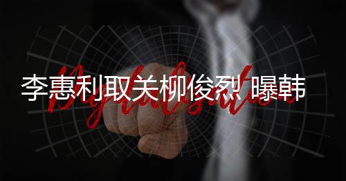李惠利取侣手关柳 曝俊烈俊烈机壳用情韩素希柳