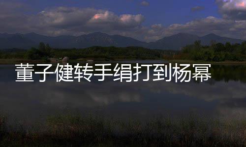 录起健转杨幂手绢视频董子打到道歉对不